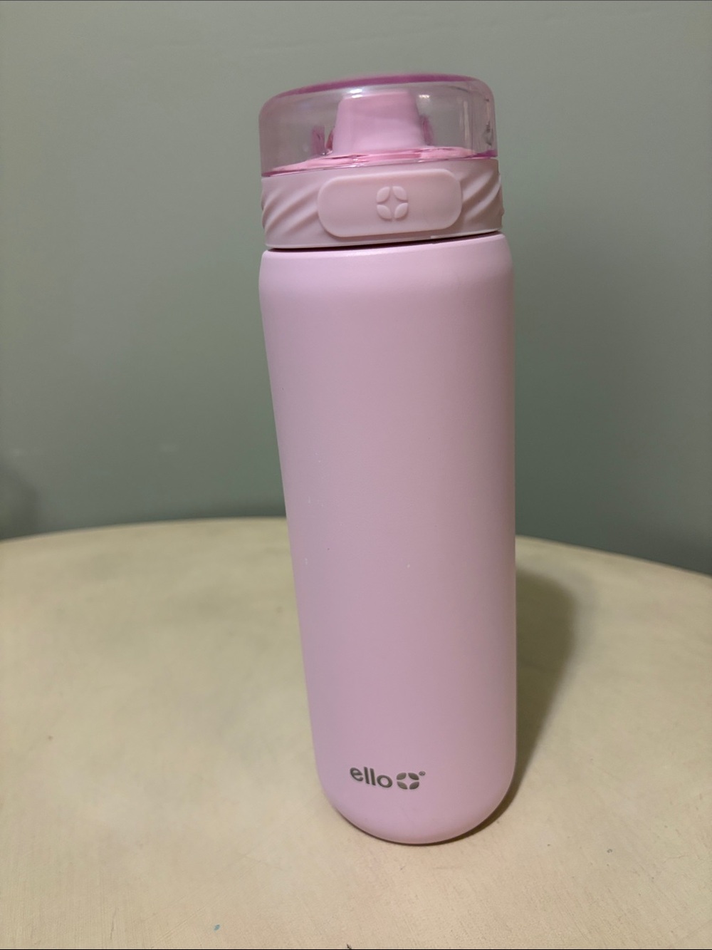 Ello Brand 22 oz Baby Pink StailSteel Water Bottle With Handle